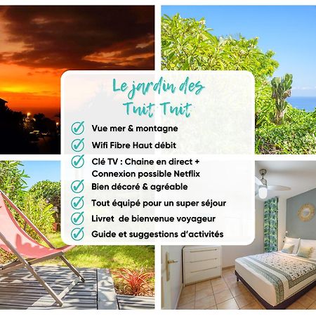 Le Jardin Des Tuit Tuit * Vue Mer * Cozy Saint-Leu Luaran gambar