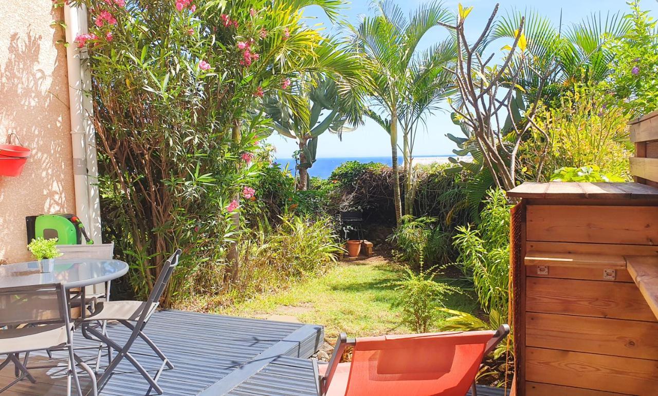 Le Jardin Des Tuit Tuit * Vue Mer * Cozy Saint-Leu Luaran gambar